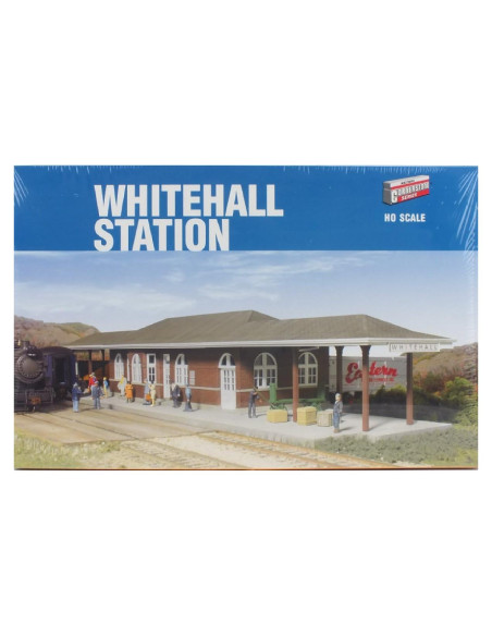 Kit estación Whitehall Walthers escala HO ladrillo 39x8.9 cm Kit estación Whitehall Walthers escala HO ladrillo 39x8.9 cm