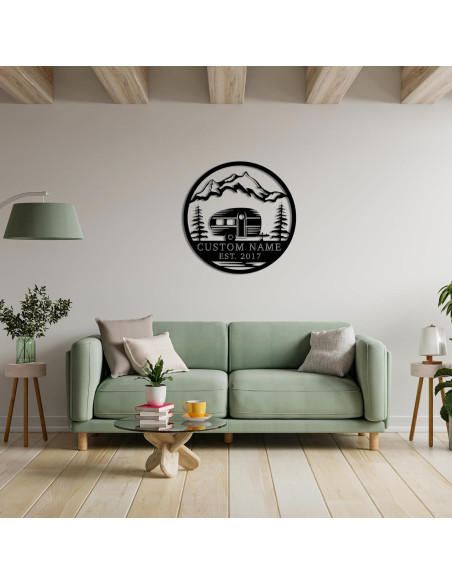 Cartel Personalizado LED SAFESYZ 5ta Rueda Camping 16 Colores Cartel Personalizado LED SAFESYZ 5ta Rueda Camping 16 Colores