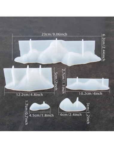 5 Moldes de Silicona para Roca TikooTik - Proyectos de Resina