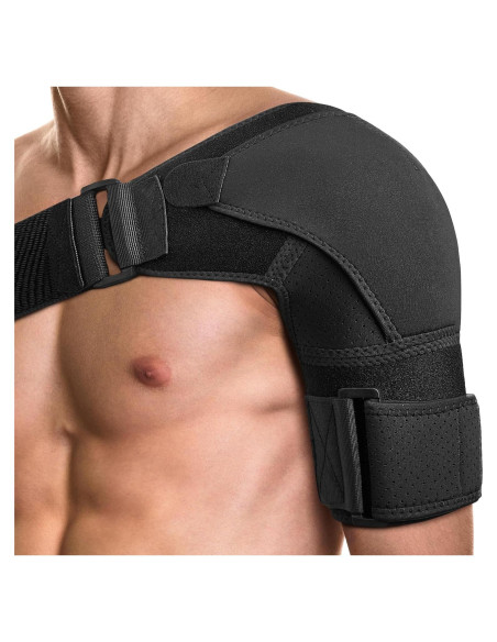 Faja para Hombro POAGL Grande Negro Soporte Compresión Faja para Hombro POAGL Grande Negro Soporte Compresión