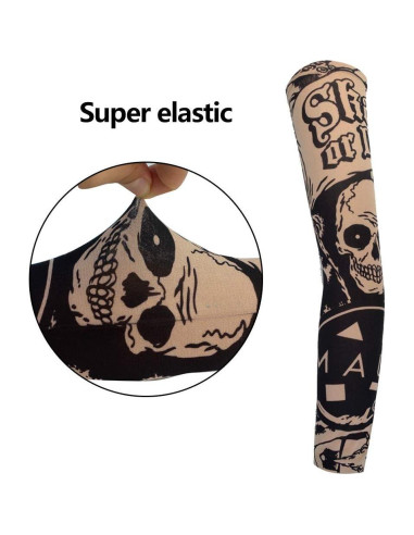 HOVEOX 20 Mangas de Tatuaje Temporal para Brazo 41.9 cm
