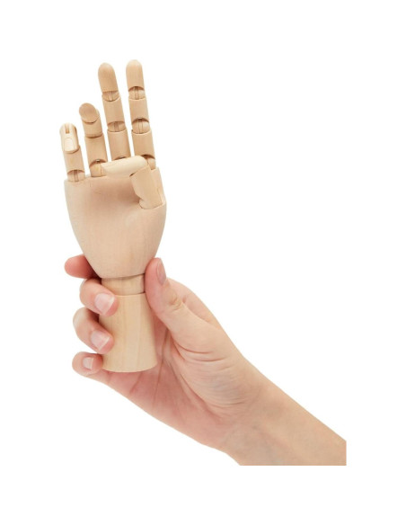 Maniquí de Mano Articulada Juvale 17.78 cm para Dibujo Maniquí de Mano Articulada Juvale 17.78 cm para Dibujo
