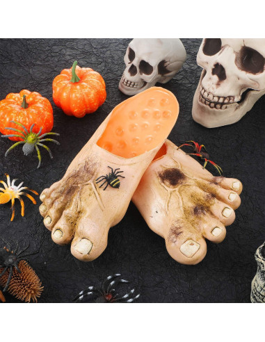 Zapatillas Gigantes Peludas de Halloween SATINIOR 25,4 cm