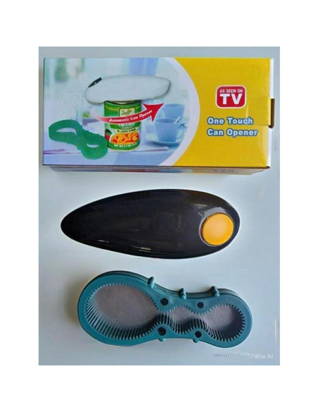 Abrelatas Eléctrico Automático Genérico Negro - Corte Suave Abrelatas Eléctrico Automático Genérico Negro - Corte Suave