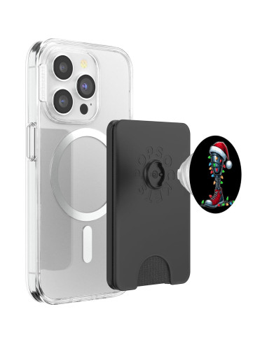PopWallet Magnético PopSockets para MagSafe Negro