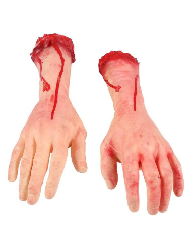 Mano Rota Falsa Sangrienta Jashem 32 cm Decoración Halloween