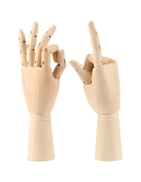 Mano de Madera Flexible ZEONHAK 30x10 cm - 4 Piezas Mano de Madera Flexible ZEONHAK 30x10 cm - 4 Piezas