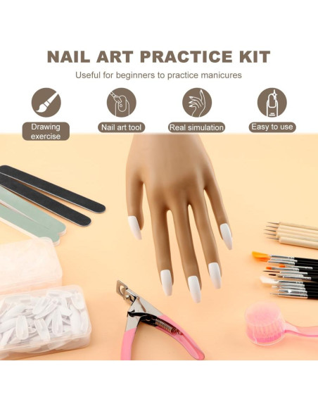 Set de Práctica para Uñas Acrílicas Saycker 227 Piezas Set de Práctica para Uñas Acrílicas Saycker 227 Piezas