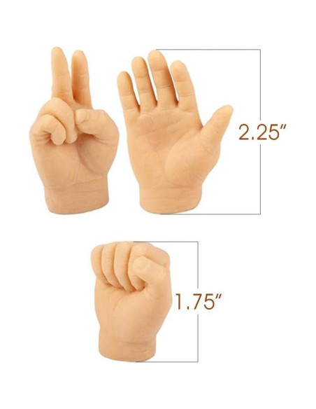 Títeres de Dedo ArtCreativity Set 12 Silicona Realista Títeres de Dedo ArtCreativity Set 12 Silicona Realista