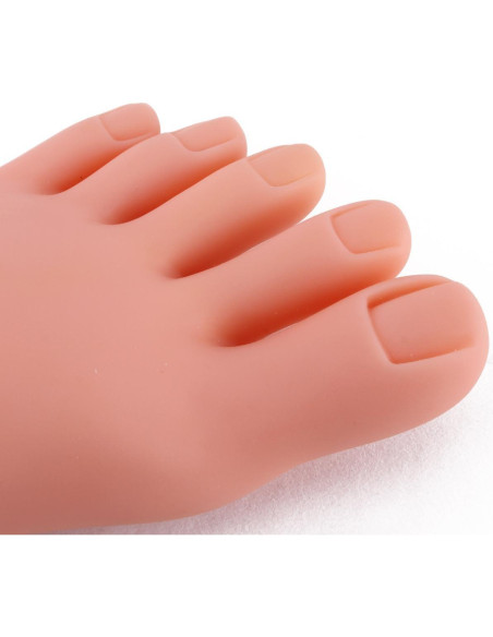 Modelo de Pie Falso de Silicona para Manicura 145g Modelo de Pie Falso de Silicona para Manicura 145g