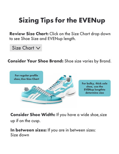 EVENup Equilibrador de Zapatos X-Large Ajustable 3 Alturas