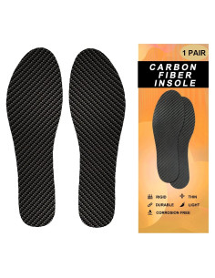 Plantillas de fibra de carbono QRFDTSOQY para alivio del pie