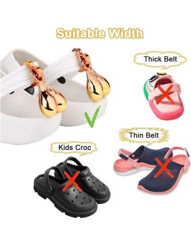 AUAUY Accesorios para Zapatos Crocs Bolas Decorativas 2 Pzas