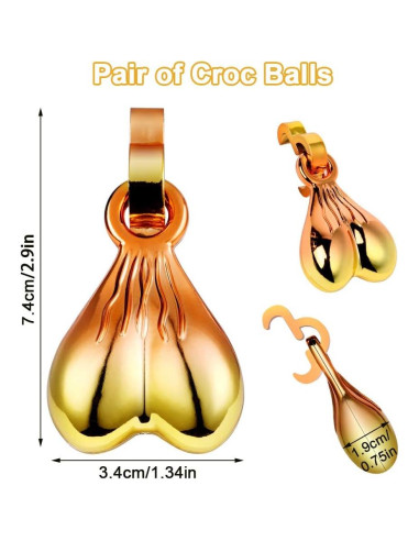 AUAUY Accesorios para Zapatos Crocs Bolas Decorativas 2 Pzas