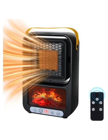 Calentador Eléctrico Tenhitoys 700W Portátil con Control Remoto