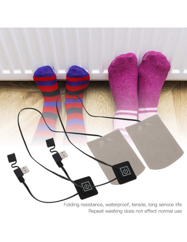 Plantillas Calentadas Pilipane USB Reutilizables 25-50C 2 Pcs