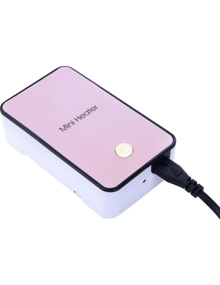 Calentador eléctrico mini YOUCIDI rosa 181g 110V PTC Calentador eléctrico mini YOUCIDI rosa 181g 110V PTC