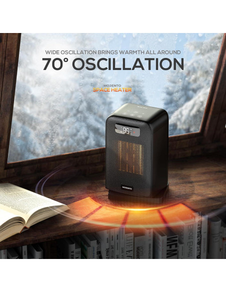 Calefactor Eléctrico MORENTO 1500W con Ventilador y Termostato Calefactor Eléctrico MORENTO 1500W con Ventilador y Termostato