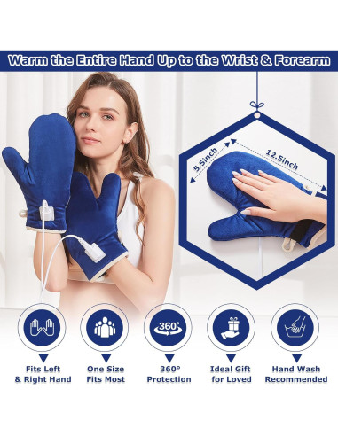 CAMECO Guantes Térmicos para Manos y Muñecas Alivio Dolor