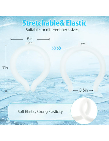 Enfriador de Cuello Syllable Blanco con Bolsa Aislante