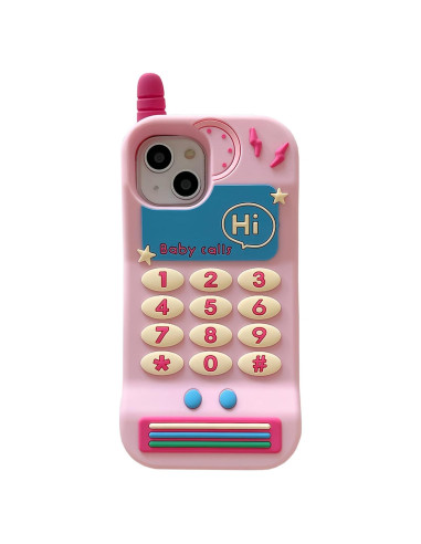 Funda de Silicona Suave Kawaii Rosa para iPhone 11 - Yatchen