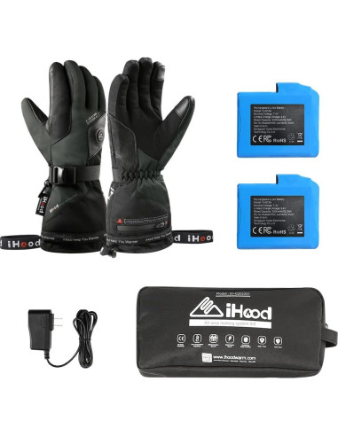 Guantes Calentados iHood Táctiles Recargables Impermeables