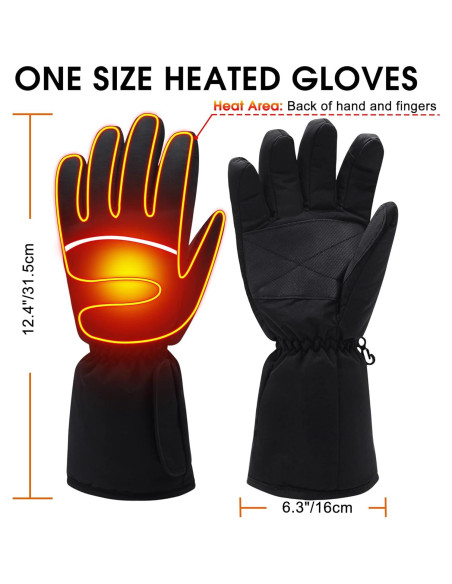 Guantes Calentados Magnolia 4.5V Unisex para Clima Frío Guantes Calentados Magnolia 4.5V Unisex para Clima Frío