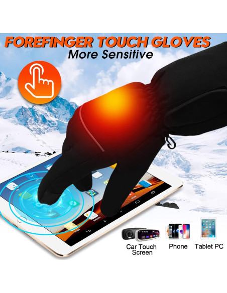 Guantes Calentados Magnolia 4.5V Unisex para Clima Frío Guantes Calentados Magnolia 4.5V Unisex para Clima Frío