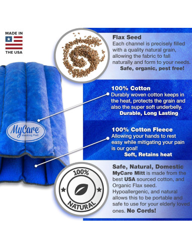 Guante de Calor Terapéutico MyCare para Artritis - Azul