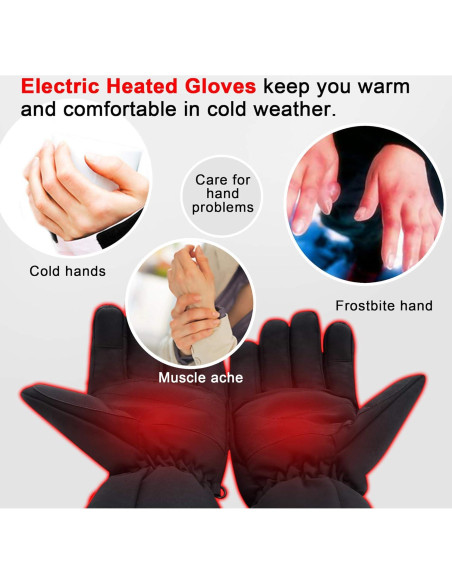 Guantes Térmicos Eléctricos SPRING Impermeables 4.5V Guantes Térmicos Eléctricos SPRING Impermeables 4.5V