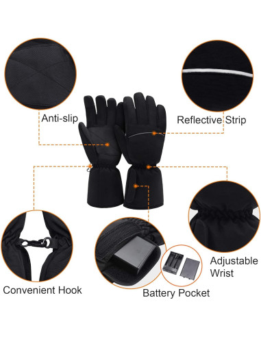 Guantes Térmicos Eléctricos SPRING Impermeables 4.5V