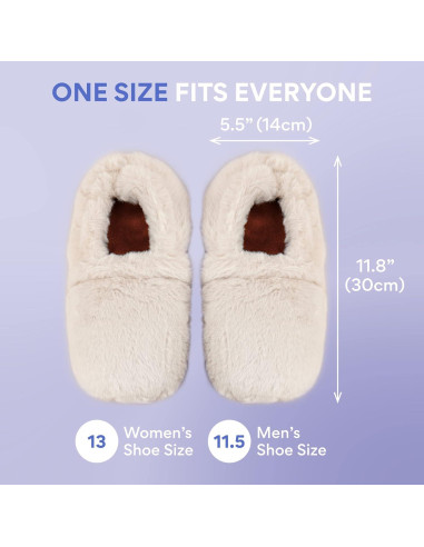 Zapatillas de microondas LEONNS para pies calientes 30x14 cm