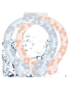 Tubo Enfriador de Cuello Maginno - 2 Piezas Rosa y Blanco