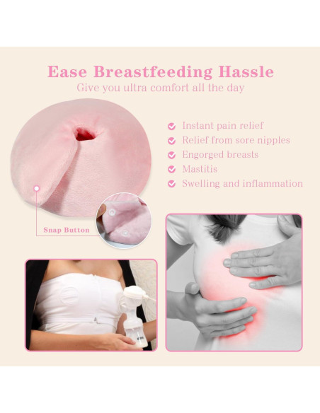 Paquete de Gel Frío/Calor ZNCUETD para Senos Rosa Paquete de Gel Frío/Calor ZNCUETD para Senos Rosa