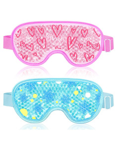 2PCS Máscara de Ojos Fría Gel Conbella Terapia Caliente