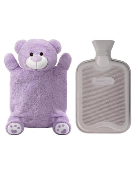 Botella de Agua Caliente HomeTop 2L con Funda Oso Peluche Botella de Agua Caliente HomeTop 2L con Funda Oso Peluche