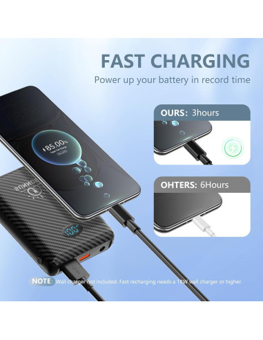 Banco de Poder 10000mAh para Chaleco Térmico R-TAX