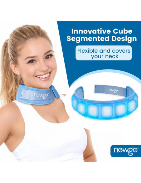 Enfriador de Cuello NEWGO Azul - Terapia Fría Reutilizable Enfriador de Cuello NEWGO Azul - Terapia Fría Reutilizable