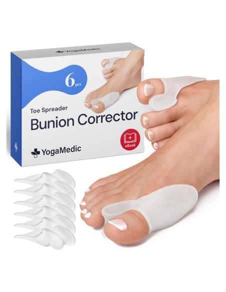 Corrector de Juanetes Yogamedic 6 Pcs Silicona Suave Corrector de Juanetes Yogamedic 6 Pcs Silicona Suave
