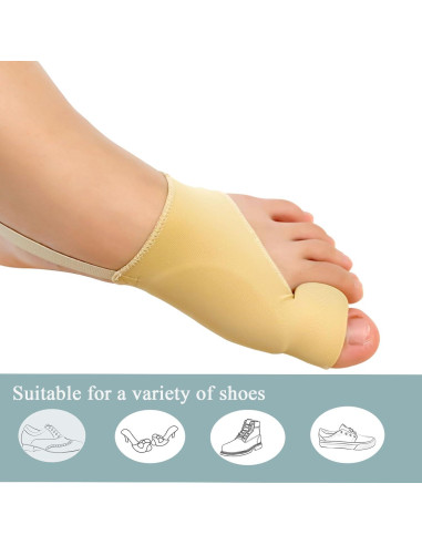 Corrector de Juanetes KSNLM - Almohadillas de Gel - 2 Pares