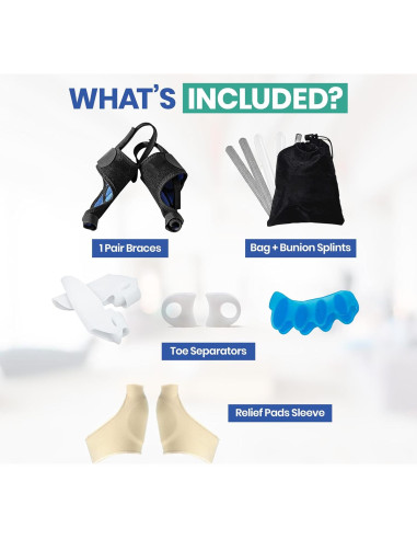 Kit Corrector de Juanetes RFAQK 11 Piezas Unisex