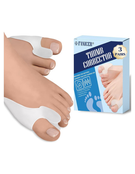 Paquete de 6 Protectores de Gel para Juanetes Nailgelicer Paquete de 6 Protectores de Gel para Juanetes Nailgelicer