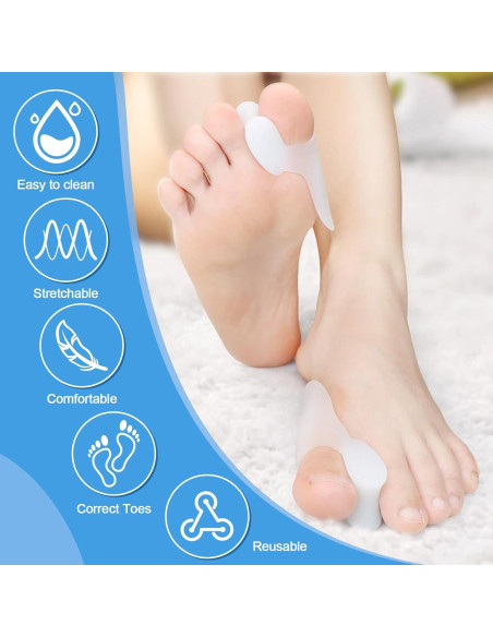 Paquete de 6 Protectores de Gel para Juanetes Nailgelicer Paquete de 6 Protectores de Gel para Juanetes Nailgelicer