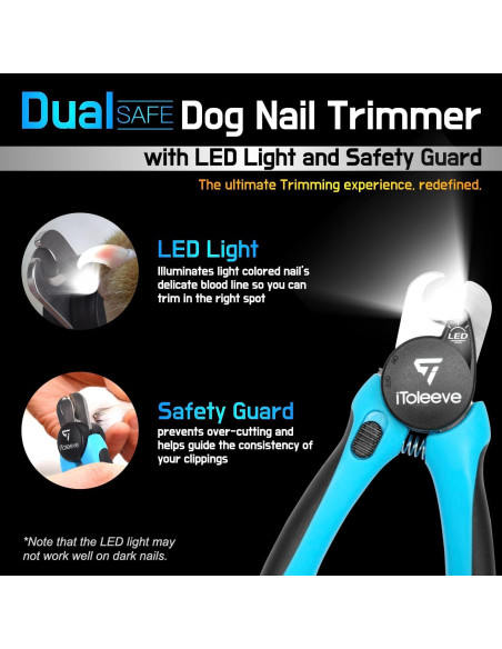 Cortador de Uñas LED iToleeve para Perros y Gatos - Extra Afilado Cortador de Uñas LED iToleeve para Perros y Gatos - Extra Afilado