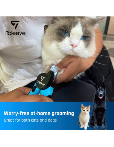 Cortador de Uñas LED iToleeve para Perros y Gatos - Extra Afilado