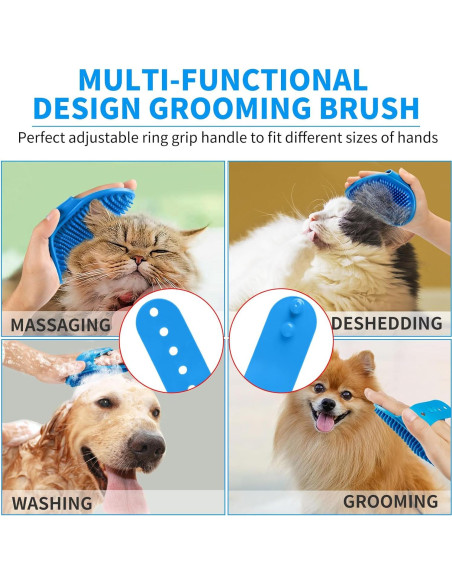 Comotech Cepillo de Aseo 3 en 1 para Perros y Gatos Azul Comotech Cepillo de Aseo 3 en 1 para Perros y Gatos Azul