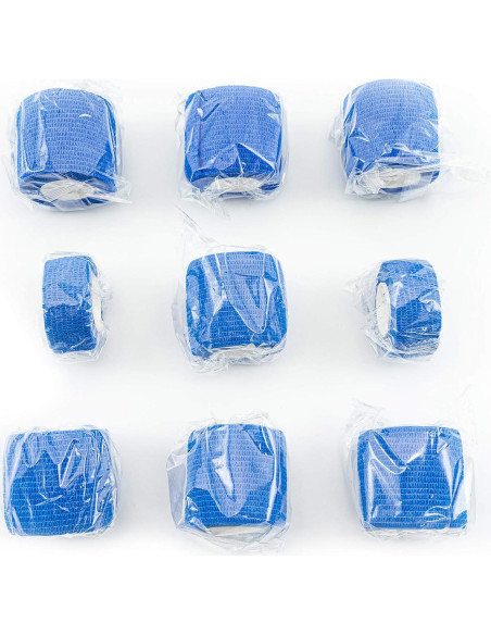 9 Rollos de Cinta Adhesiva FRESINIDER para Lesiones Azul 9 Rollos de Cinta Adhesiva FRESINIDER para Lesiones Azul