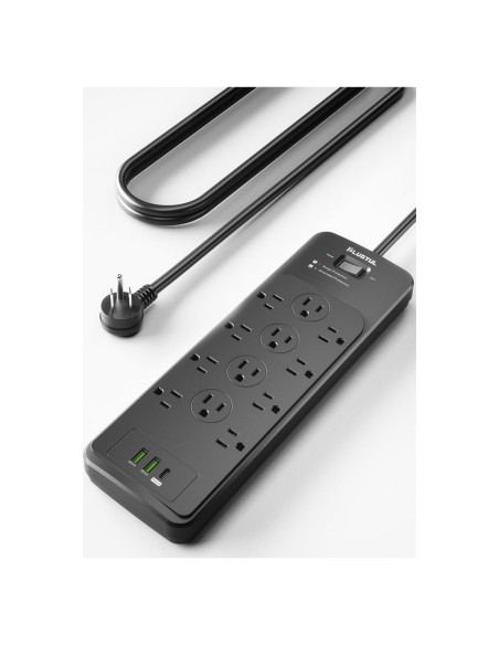 Protector de Sobretensión Power Strip PLUGTUL 1.52m 4080J Protector de Sobretensión Power Strip PLUGTUL 1.52m 4080J