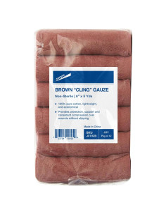 Gasa JorVet Brown Cling 100% Algodón 15,24 cm x 4,57 m
