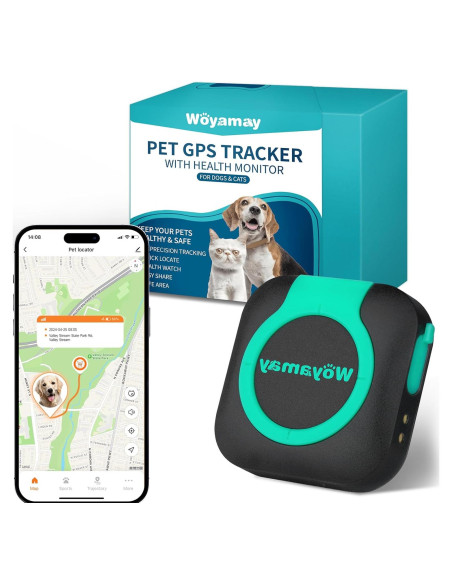 Rastreador GPS Woyamay para Perros y Gatos a Prueba de Agua Rastreador GPS Woyamay para Perros y Gatos a Prueba de Agua